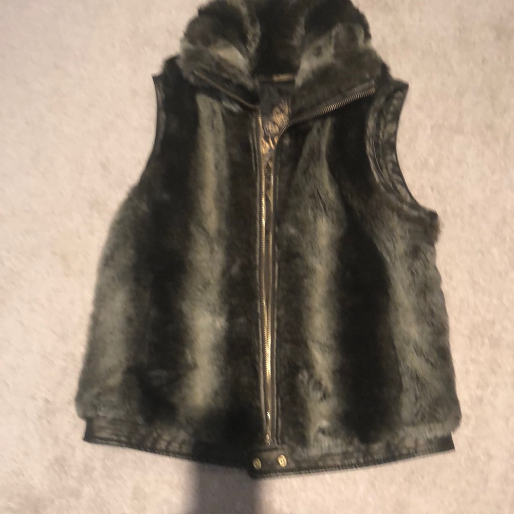 Faux fur vest